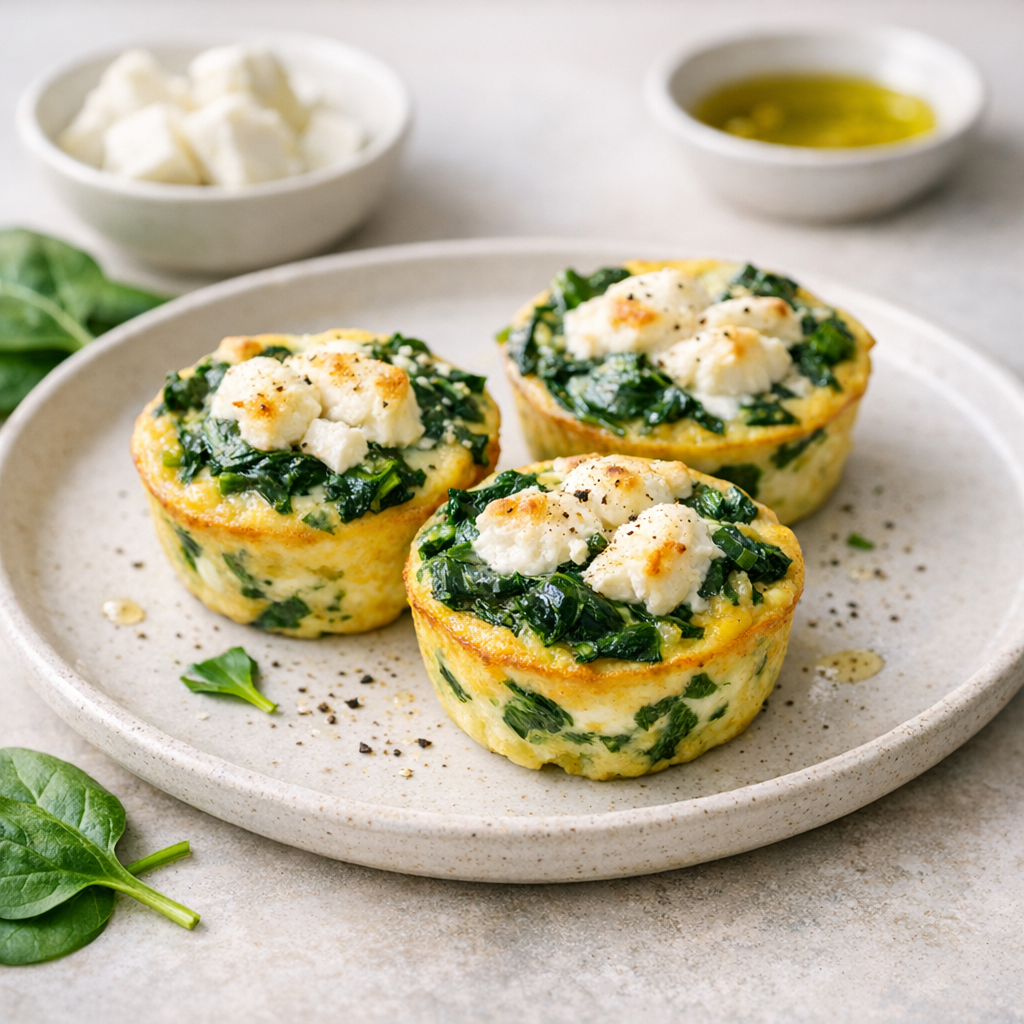 Paas-ei-cups met spinazie & geitenkaas
